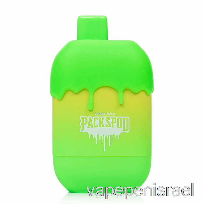 חד פעמי Vape Israel Packwood Packspod 5000 חד פעמי חמוצים (מיץ ג'ונגל)